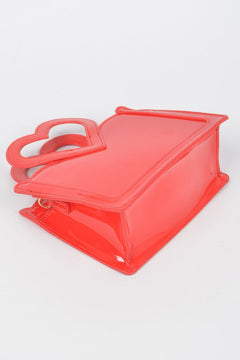 Enamel Top Handle Bag