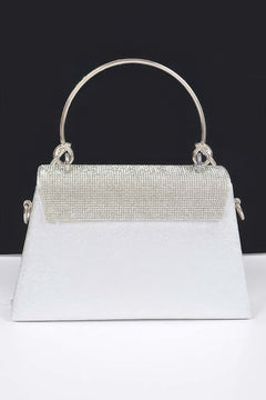 Rhinestone Metal Handle Bag