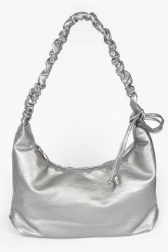 Faux Leather Hobo Bag
