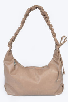 Faux Leather Hobo Bag