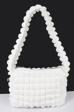 Embossed Cotton Shoulder Bag