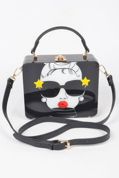 Pop Star Acrylic Box Clutch