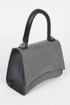 Rhinestone Top Handle Bag