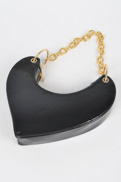 Heart Shape Oversized Handle Clutch