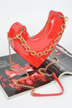 Heart Shape Oversized Handle Clutch