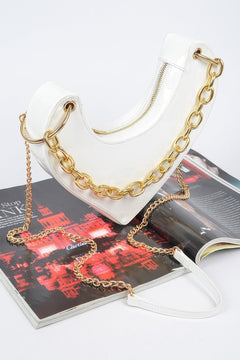 Heart Shape Oversized Handle Clutch