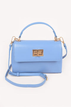 Faux Leather Flap Bag
