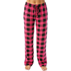 Women Christmas Pajama pants Autumn Winter Plaid Printed Pants