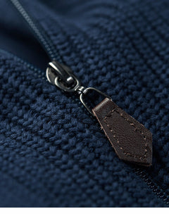2024 half-high collar zipper sweater