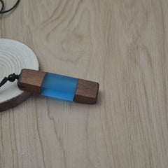 nowadaysfashion Vintage Men'Woman s Fashionable Wood Resin Necklace Pendant